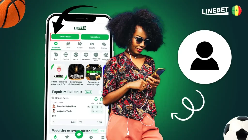 se connecter sur Linebet Sénégal