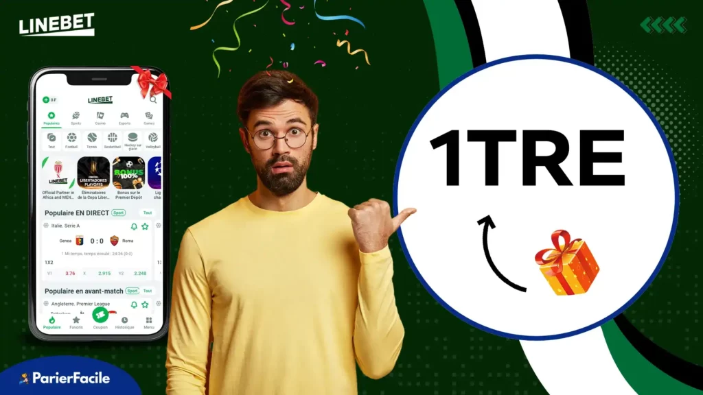 Ориентируйтесь на промокод 1TRE, предлагаемый Linebet