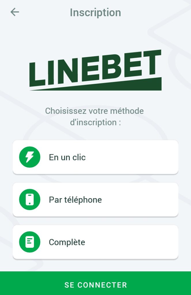 Как зарегистрировать Linebet CI