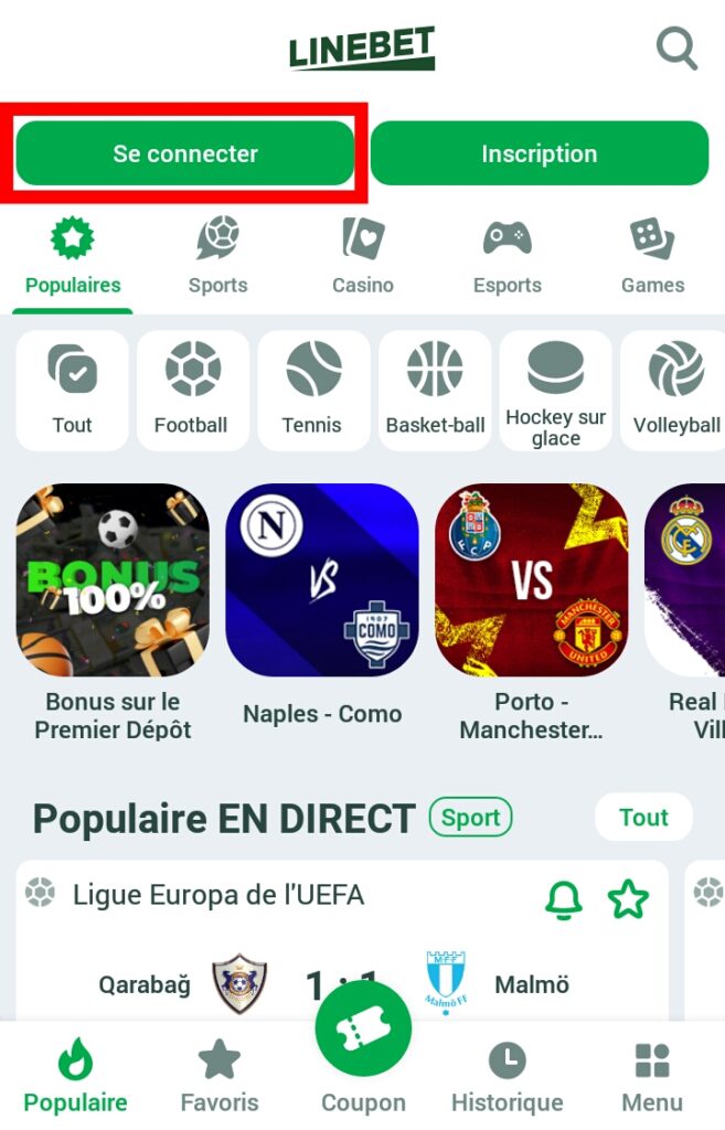 Перейти на страницу регистрации в Linebet Côte d'ivoire