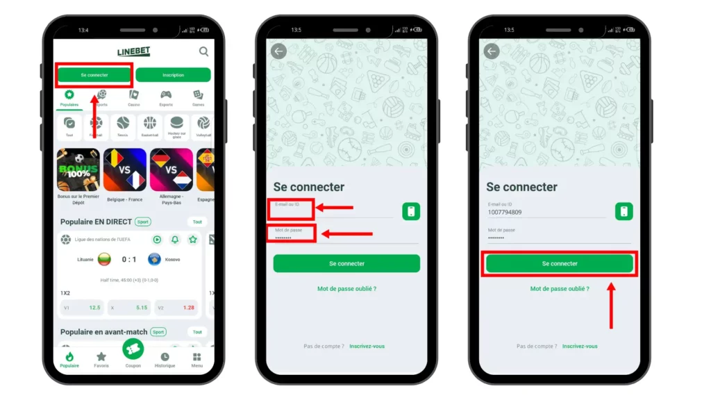 Linebet connexion