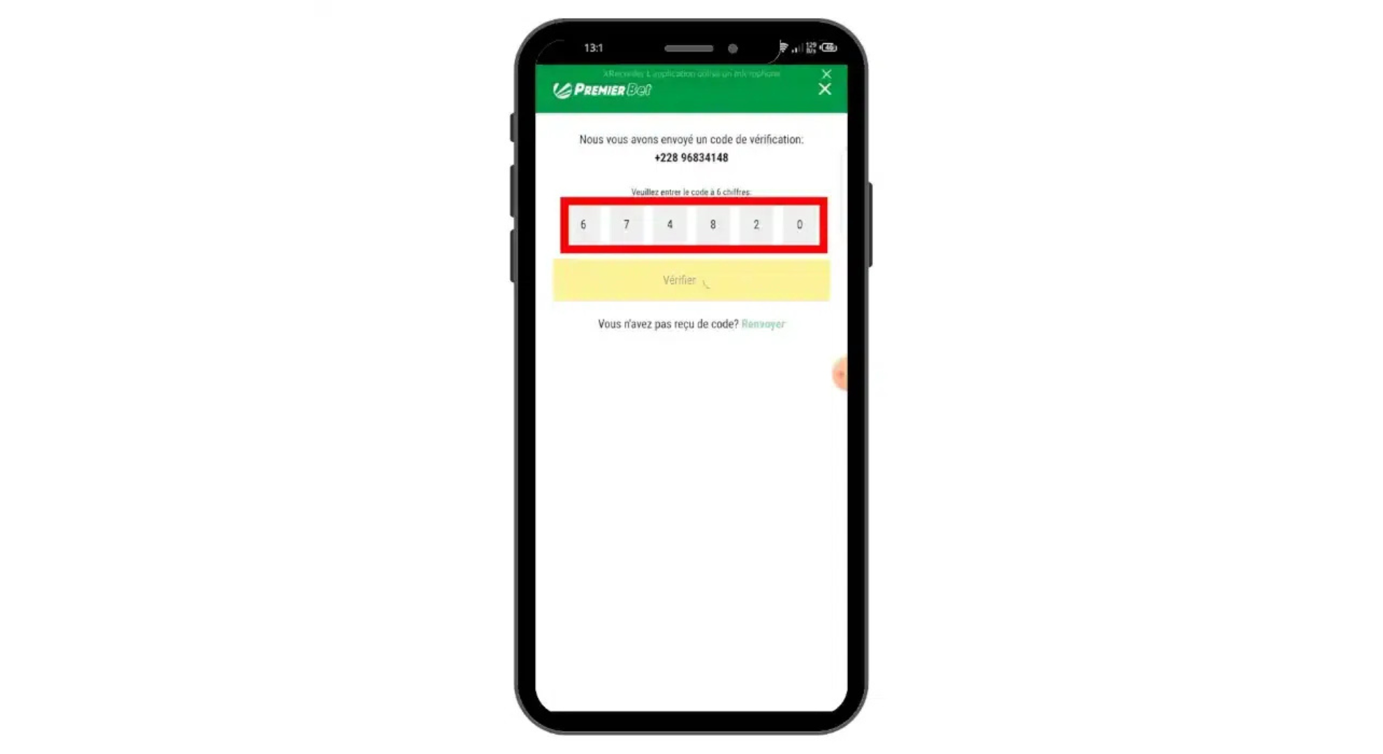 inscription premier bet
