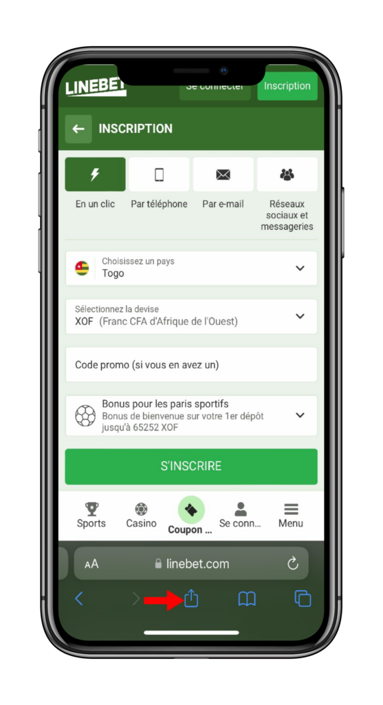 Linebet Sénégal iOS