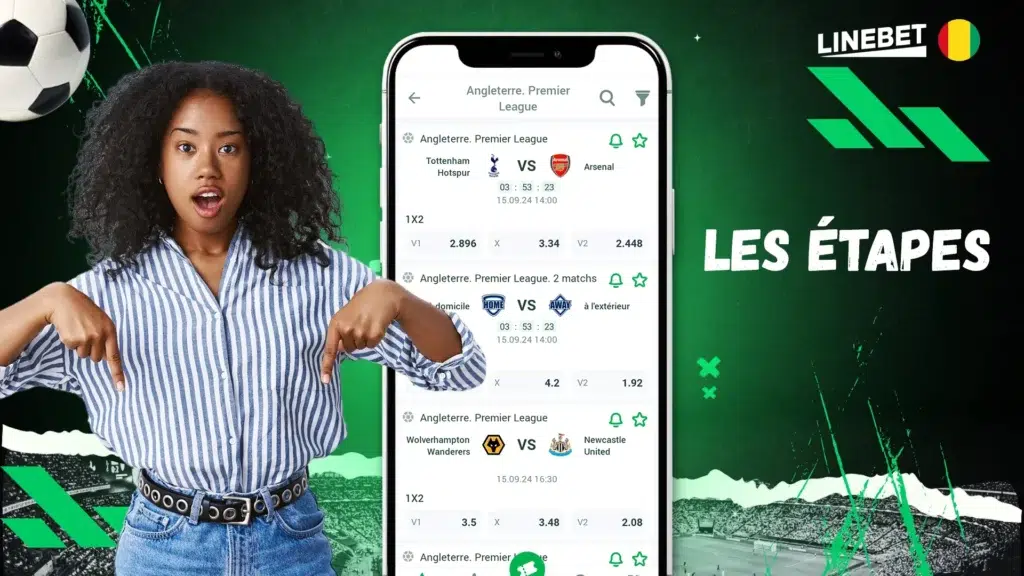 Les étapes pour parier sur Linebet Guinée