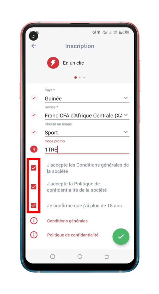 Bonus 888starz Guinee 6