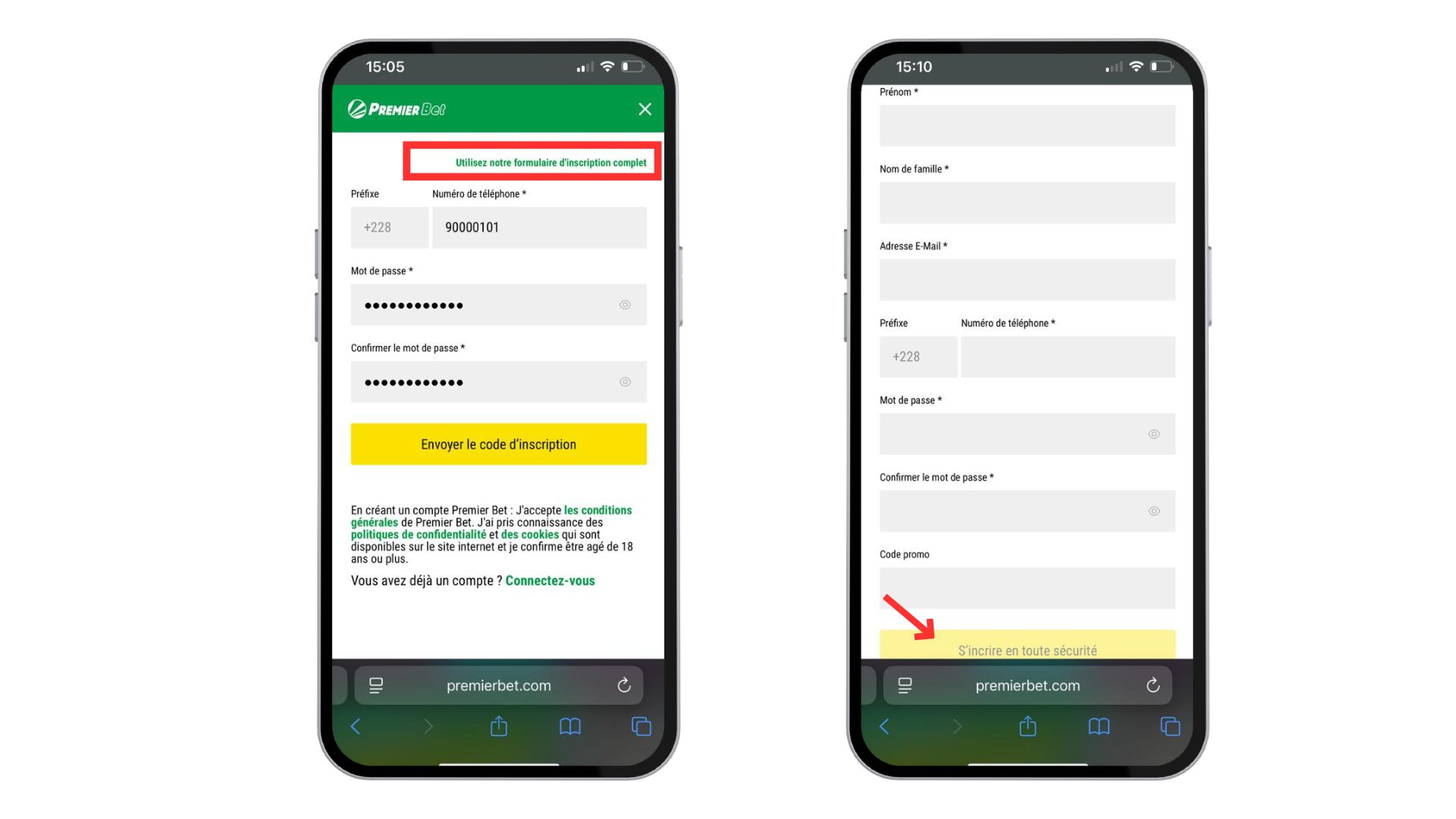Inscription Premier Bet Togo : comment créer un compte 6 ouvrir un compte Premier Bet Togo en 2025