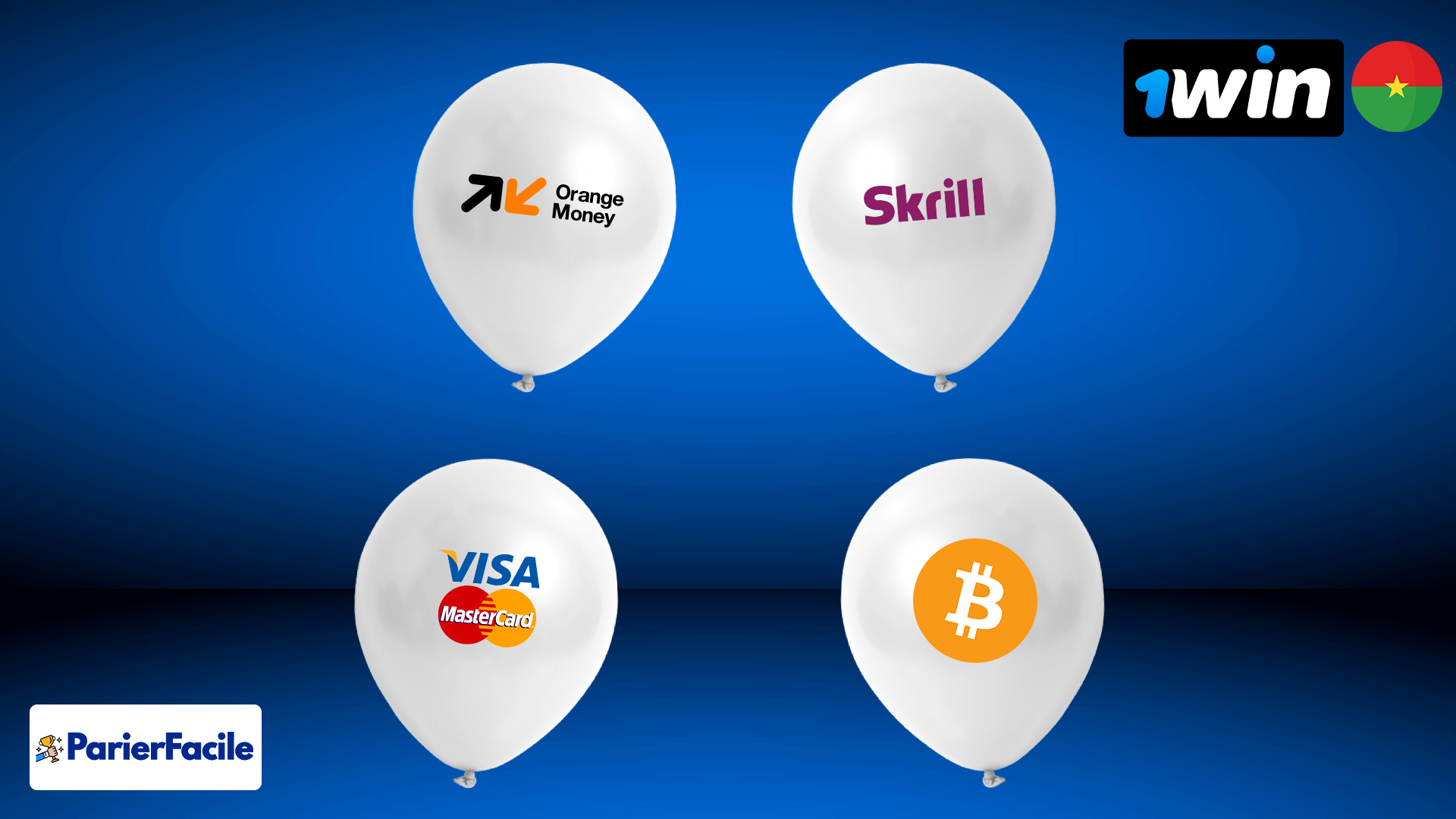 Dépôt 1win Burkina Faso : comment recharger son compte ? 5 Quels sont les moyens de dépôts sur 1win Burkina Faso ?