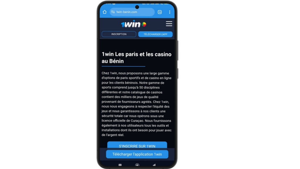 Telecharger 1win Benin
