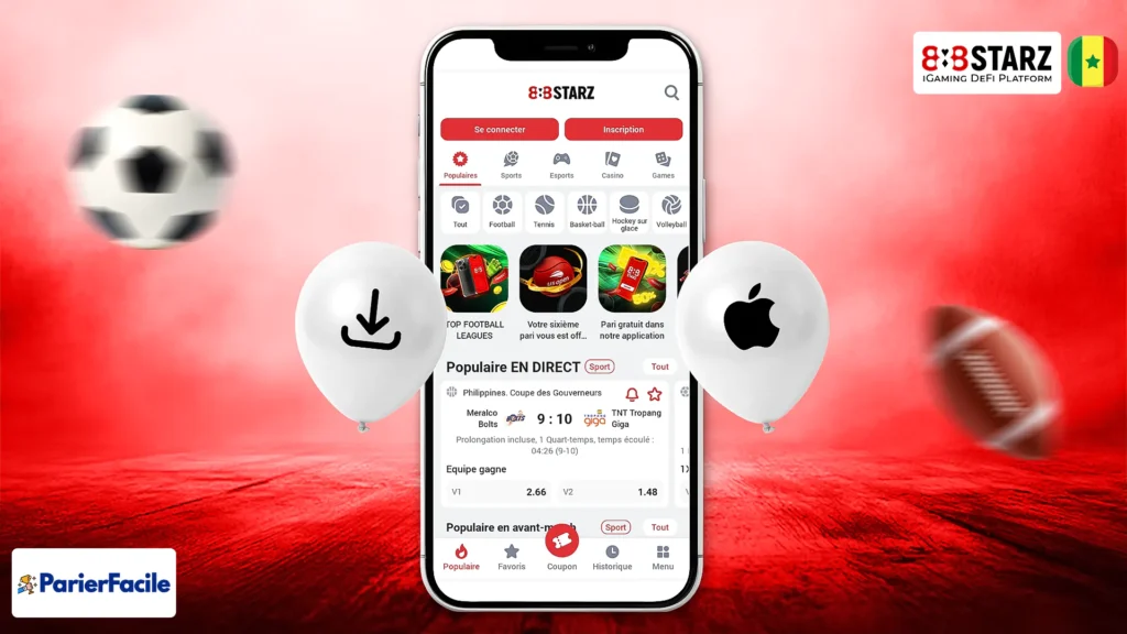Comment télécharger 888Starz apk Sénégal sur iPhone