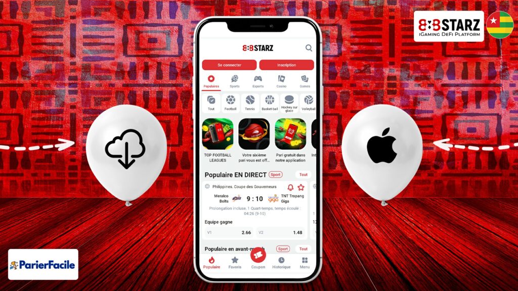 Comment télécharger 888starz pour iPhone au Togo
