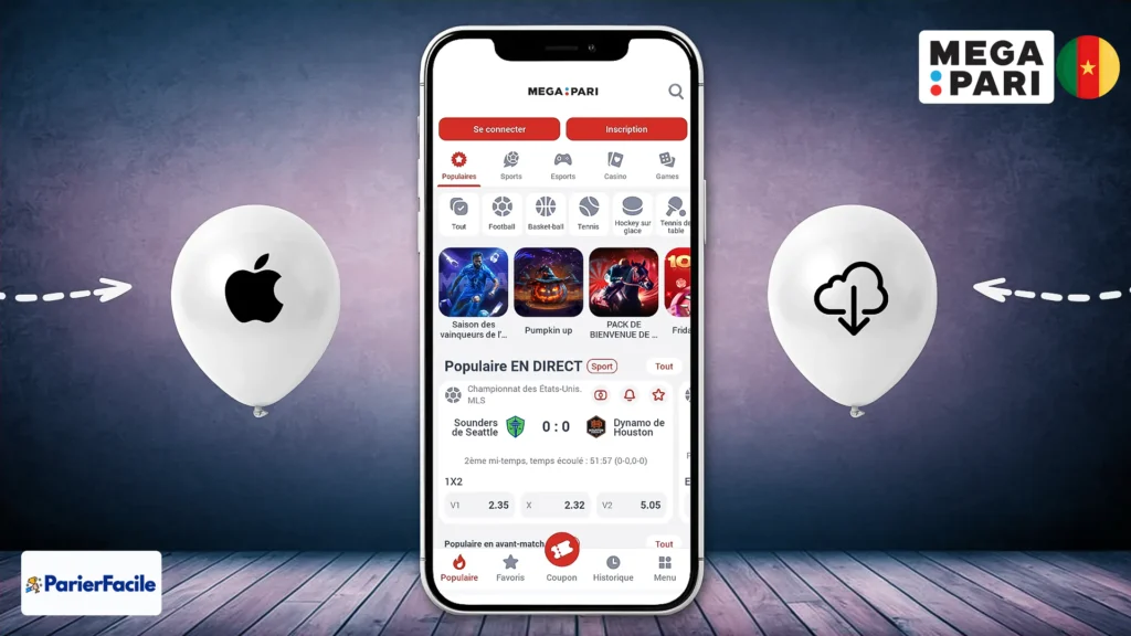 Comment télécharger Megapari Cameroun sur iPhone