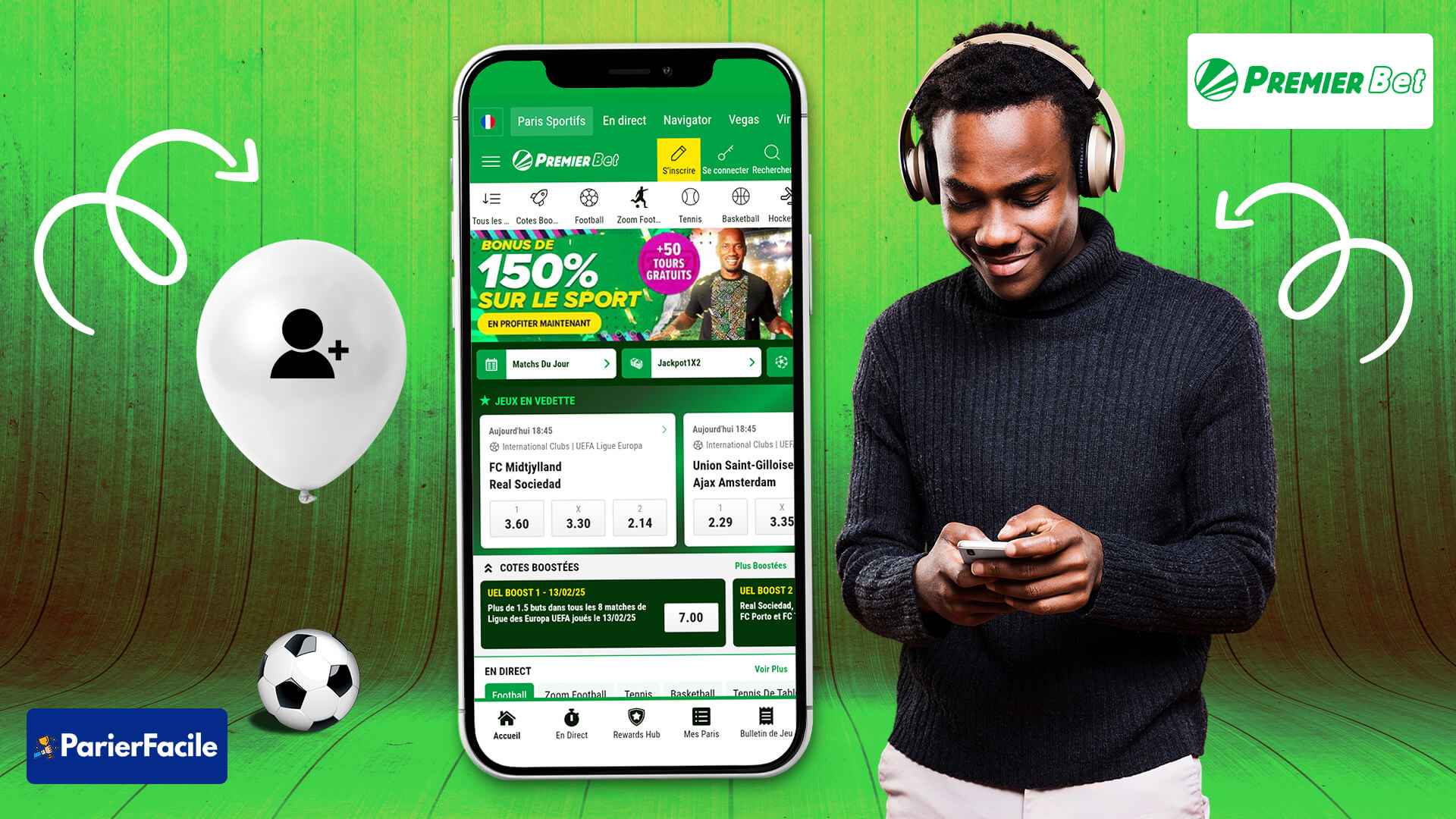 Comment s’inscrire sur Premier Bet ?