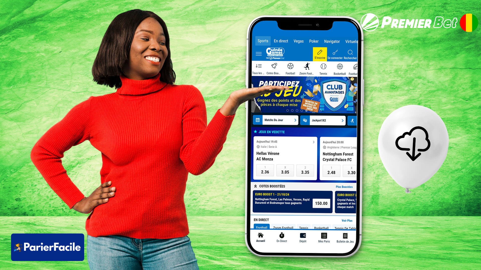 Premier bet guinée | Guinée Games: Guide complet du bookmaker ⇒ Inscription, Application et Bonus 9 Comment Télécharger L' application Guinée Games