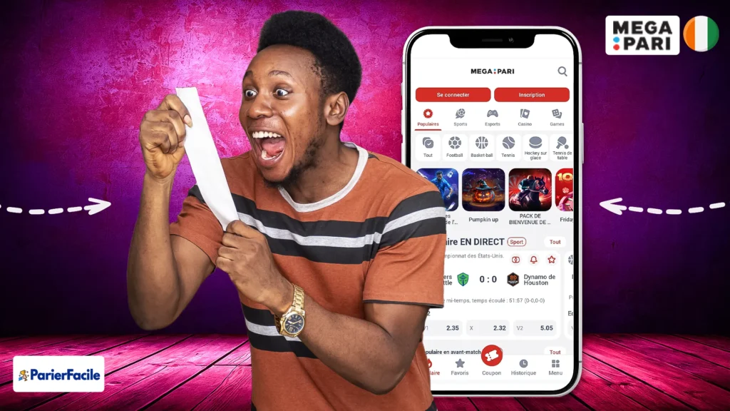 Comment vérifier son coupon de pari sur Megapari Côte d'Ivoire ?