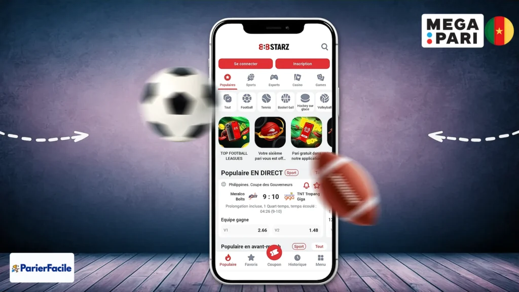 Les fonctionnalités de l’application Megapari Cameroun sur iOS