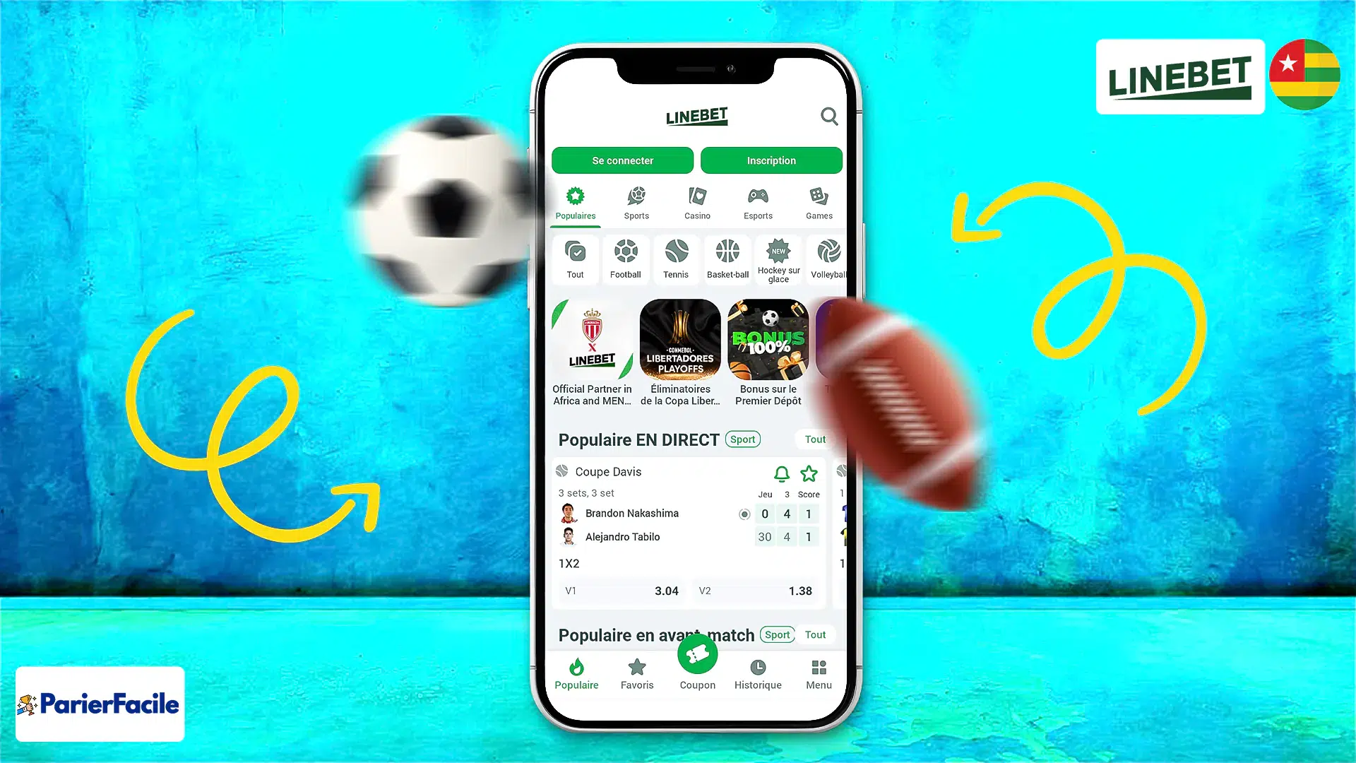 Linebet Togo : comment placer un pari ?