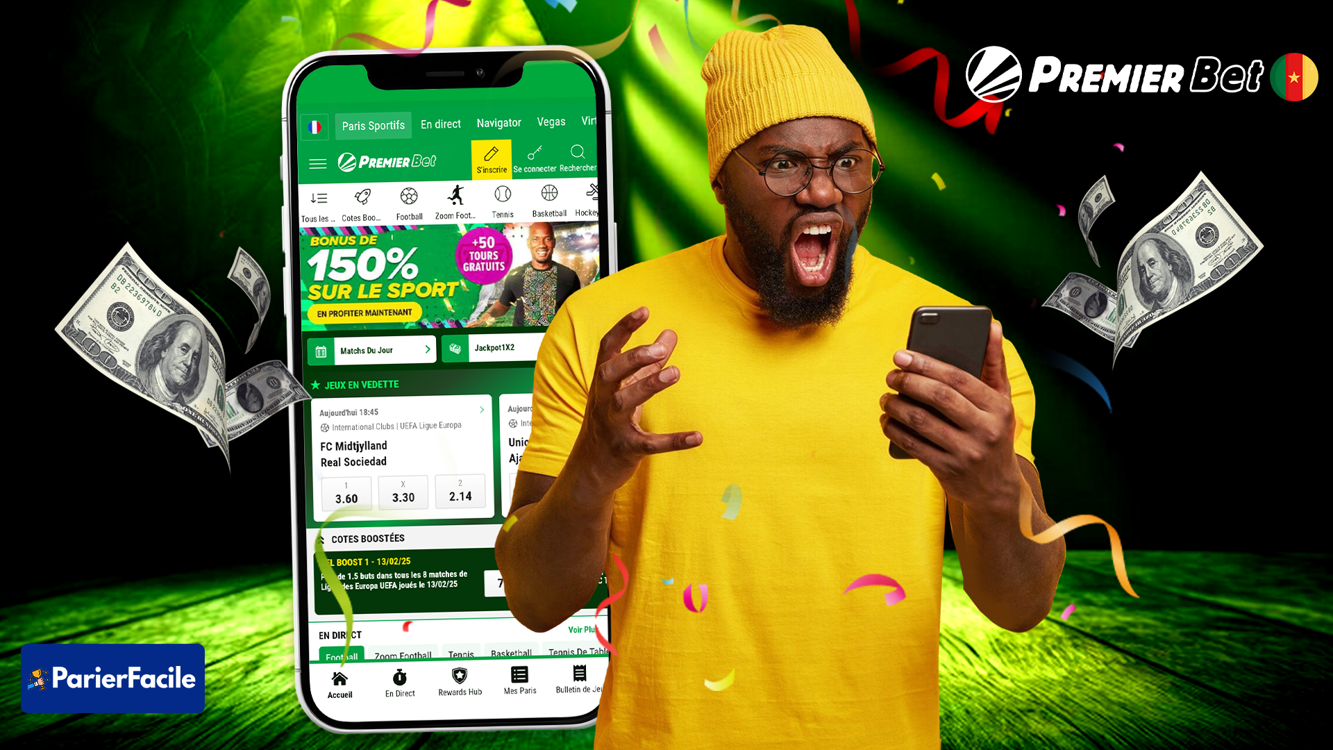 Comment parier sur Premier Bet Cameroun, le site de paris sportifs le plus populaire au Cameroun 9 Pourquoi Premier Bet Cameroun est-il populaire auprès des parieurs camerounais ?