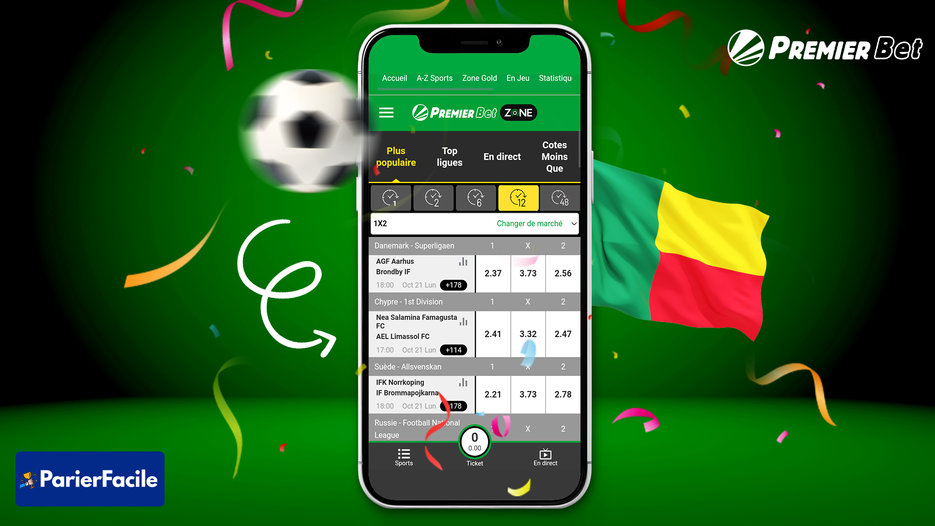 Premier bet zone | Voici la liste des sites web officiels de chaque pays 7 Site officiel de Premier bet zone Bénin