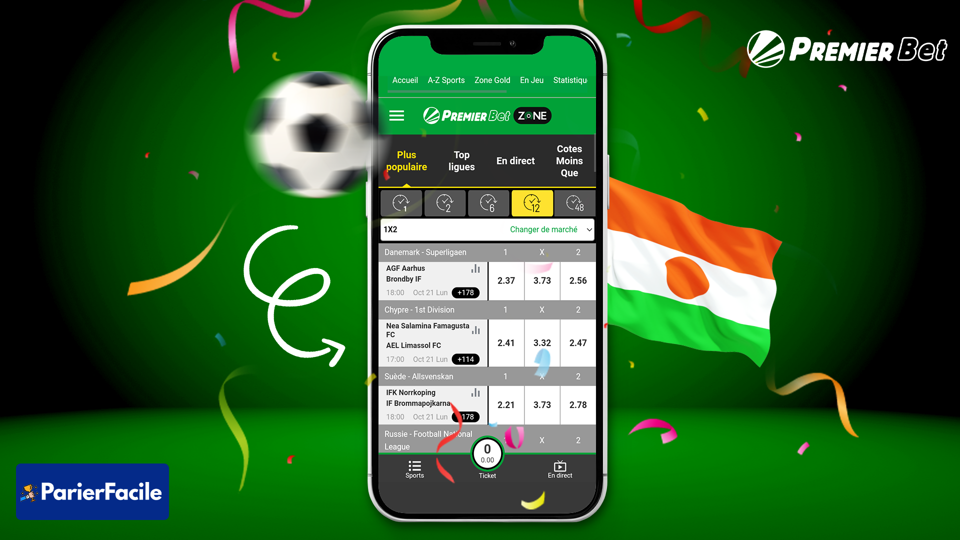 Premier bet zone | Voici la liste des sites web officiels de chaque pays 17 Site officiel de Premier bet zone Niger