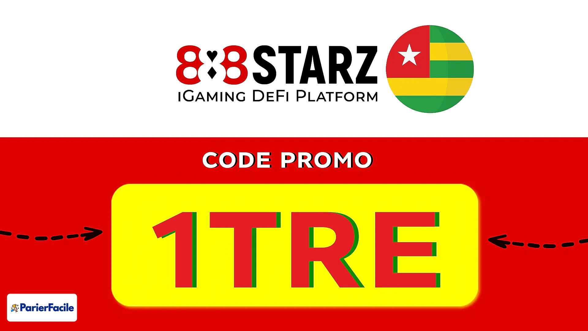 Meilleur code promo 888starz Togo : 1TRE 1 Voici le meilleur code promo 888starz Togo 1TRE