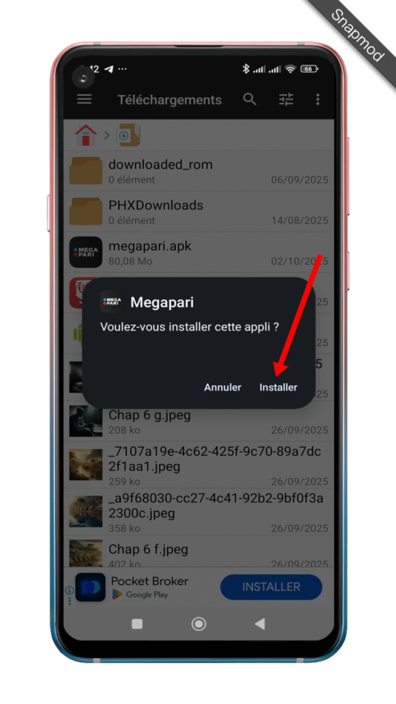 Megapari Togo APK : comment télécharger l’application sur Android ?  7 Cliquez sur "Installer"