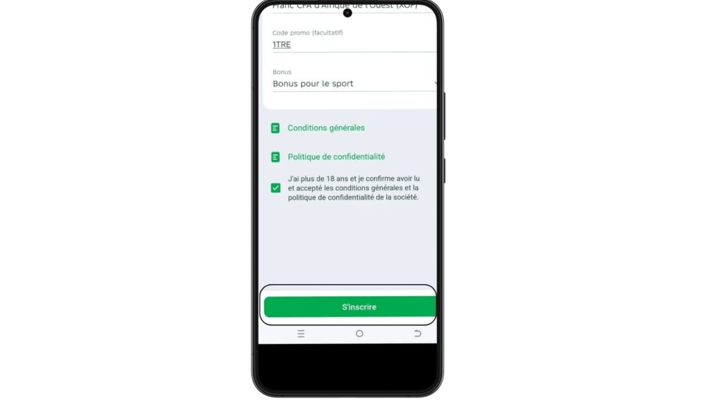 Inscription Linebet CI : comment s'inscrire sur Linebet ? 9 Inscription Linebet Etape 4