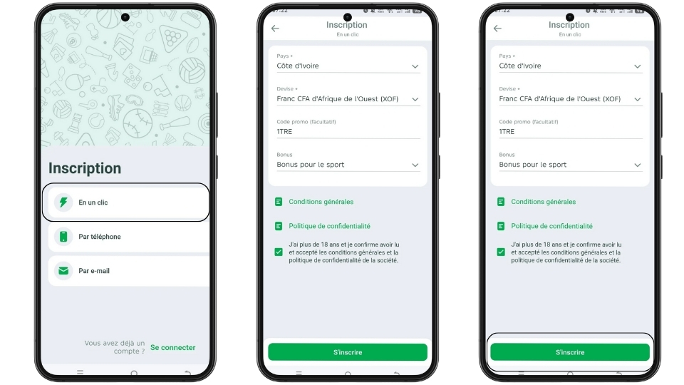 Inscription Linebet CI : comment s'inscrire sur Linebet ? 11 Inscription Linebet CI en un clic