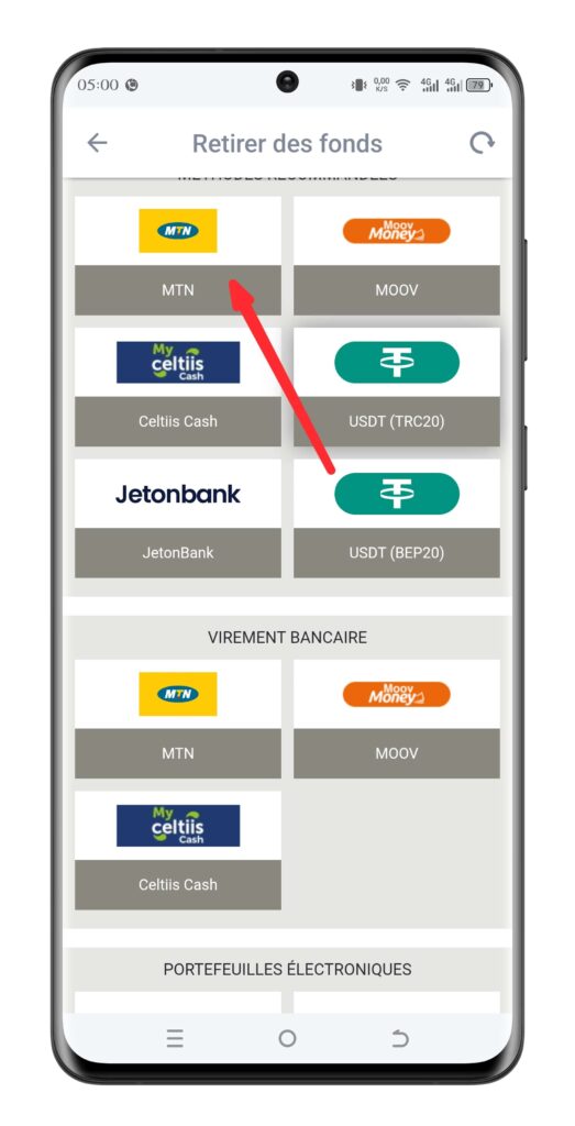 Choisir la méthode de paiement