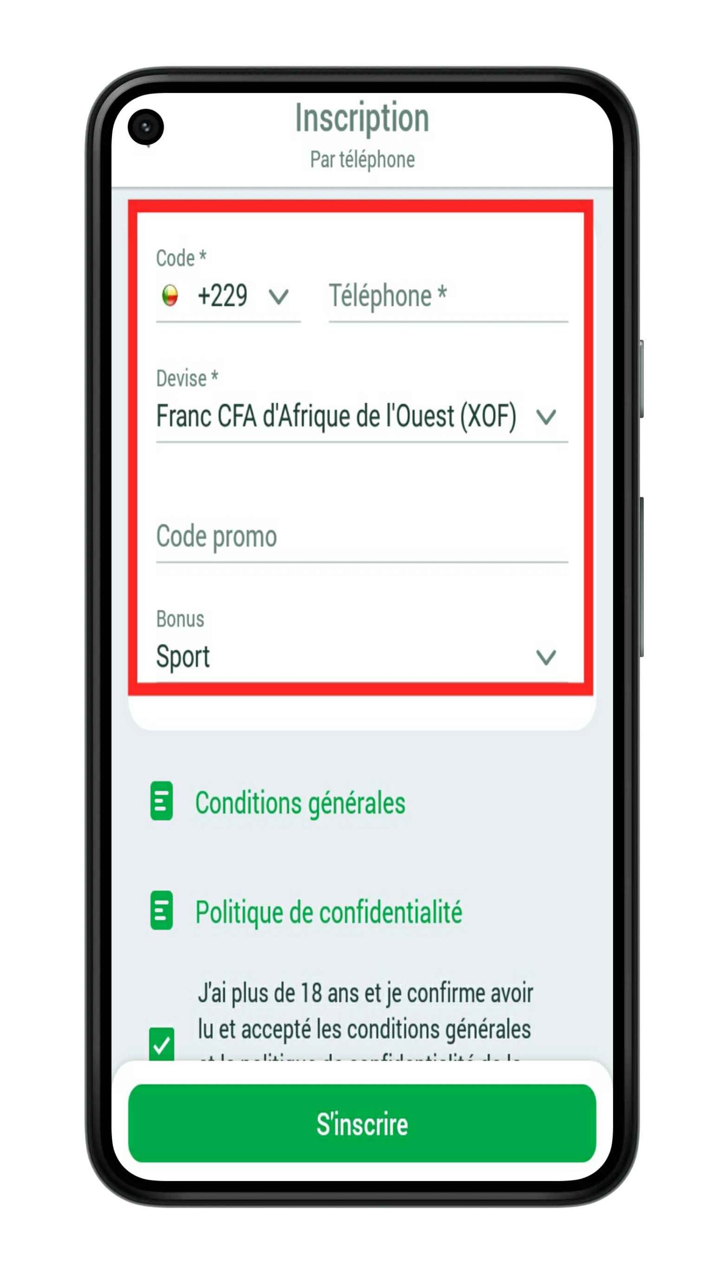 Linebet Sénégal : comment placer un pari sportif en ligne en quelques étapes ? 13 Étape 4 : Renseigner les informations d'inscription