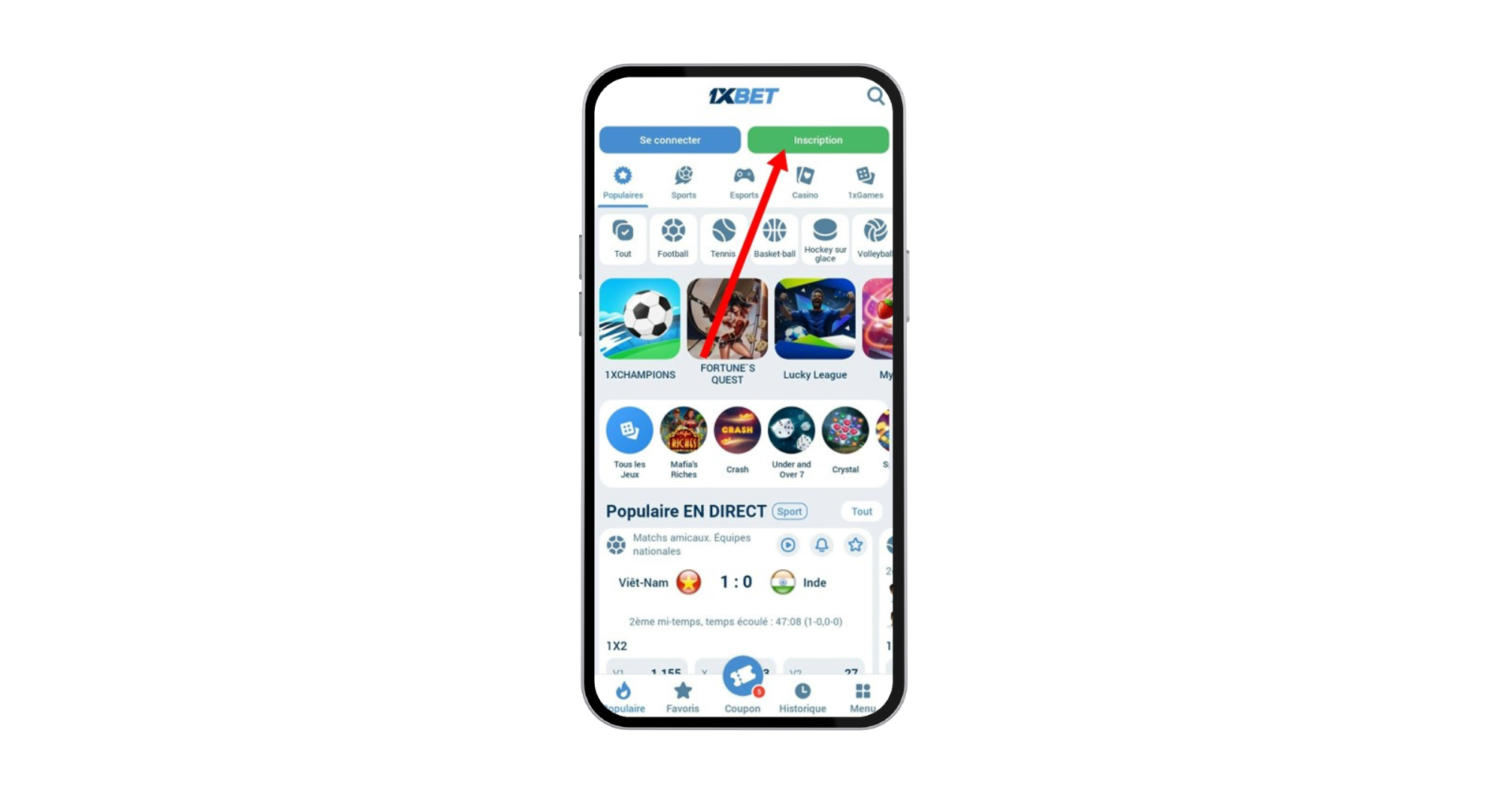 Télécharger 1xBet sans App Store
