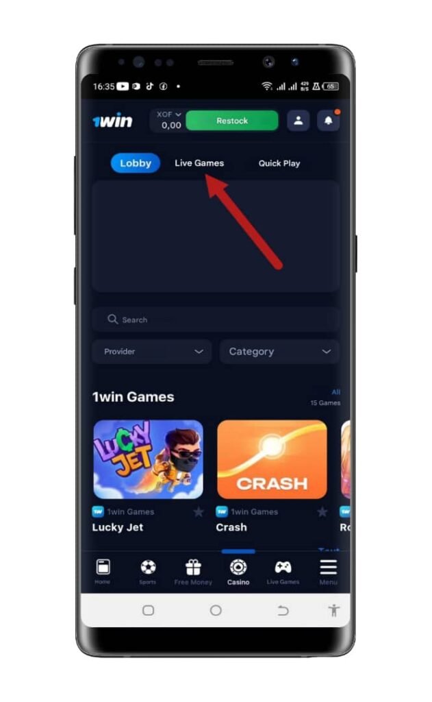 ici Accédez aux jeux de casino