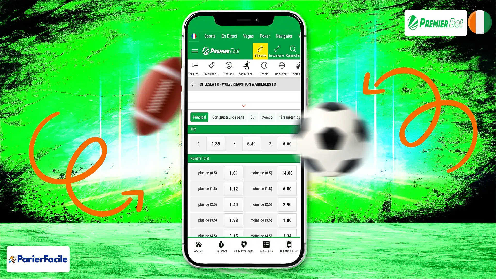 H2 Comment placer son premier pari sur Premier Bet CI