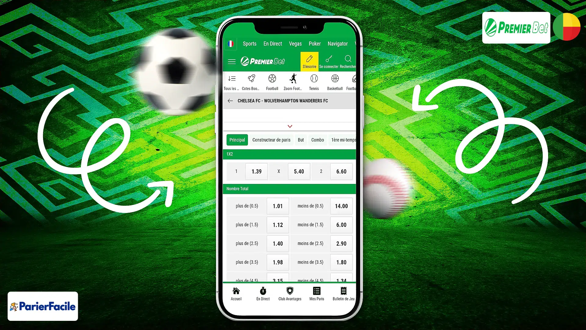 H2 Comment placer un pari sur Premier bet benin apk