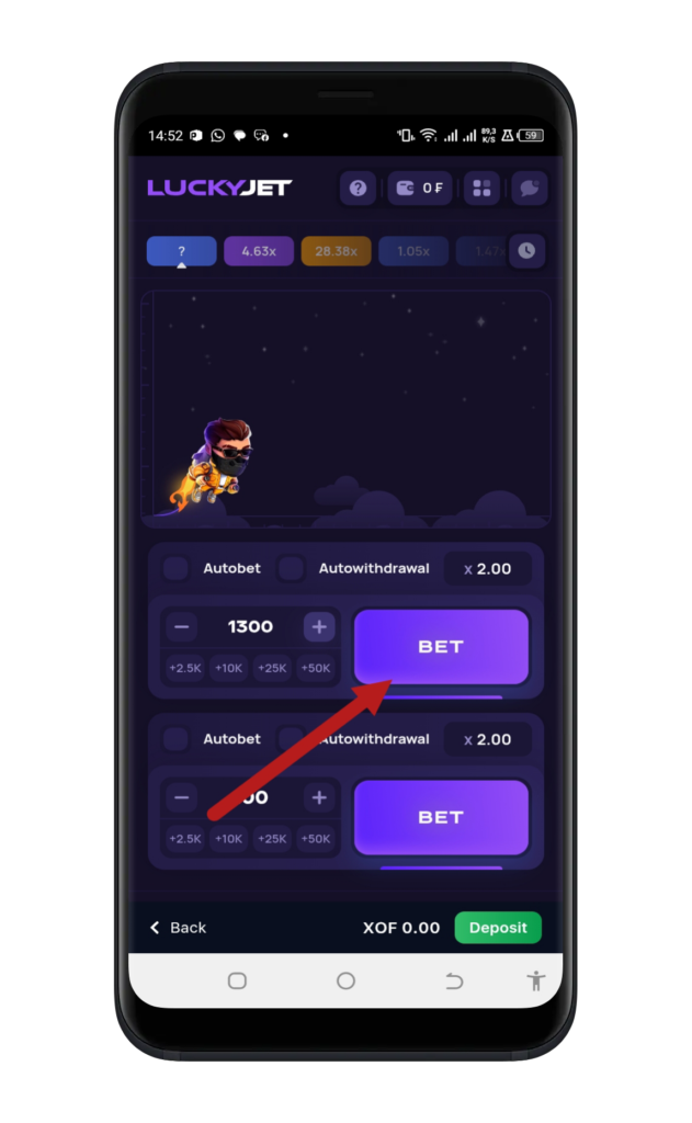 ici Confirmer le pari