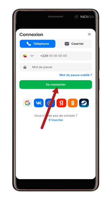 Accès au compte 1win Togo
