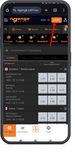 Cliquer sur « Dépôt » Ngenge