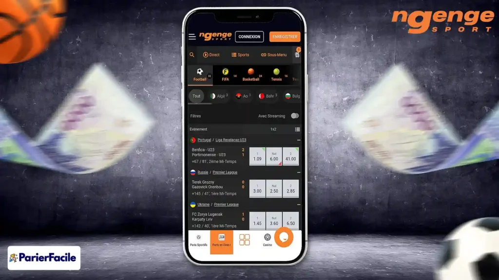 Comment parier après avoir rechargé son compte Ngenge ?