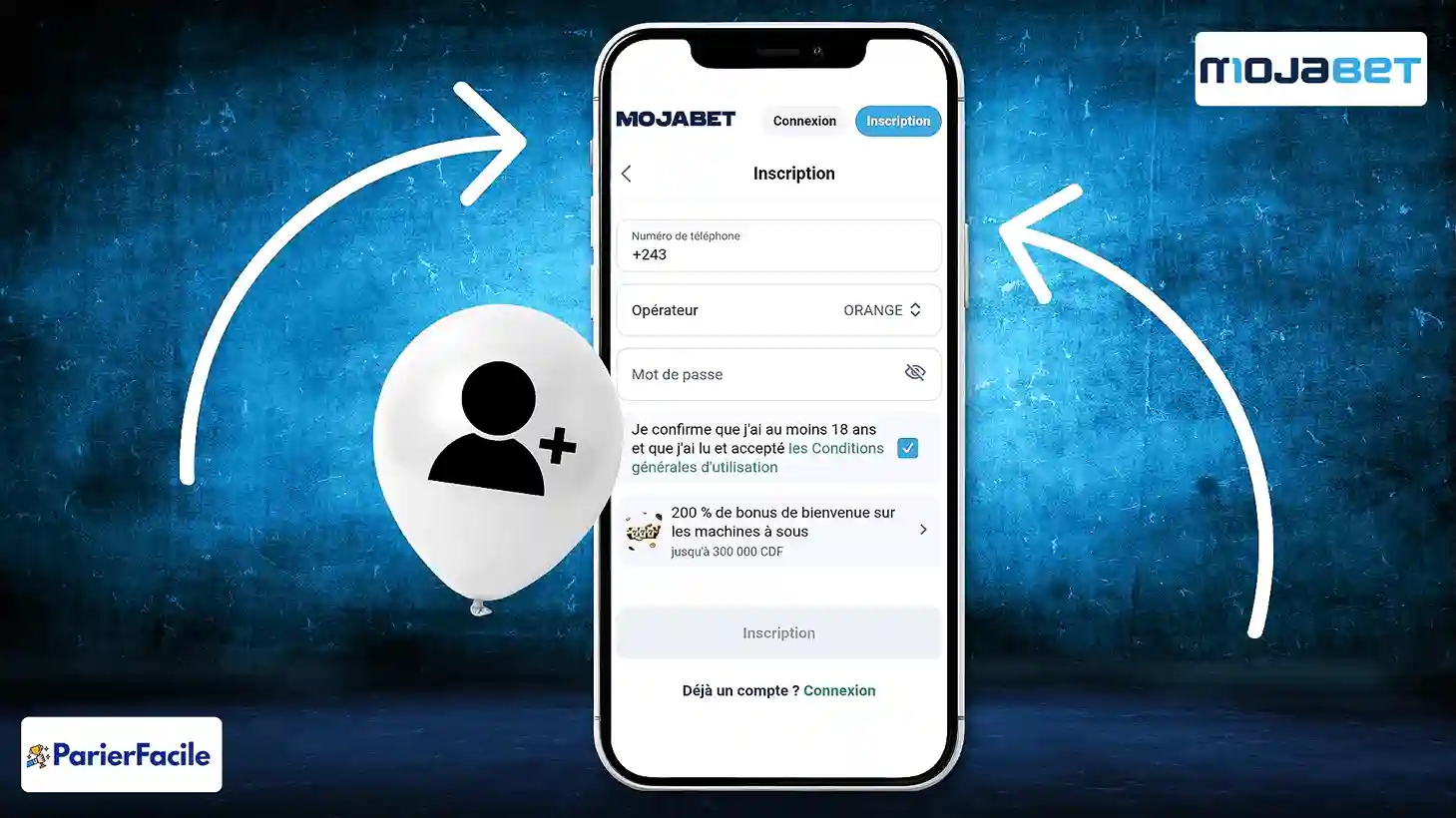 Inscription Mojabet : Étapes pour s’inscrire facilement