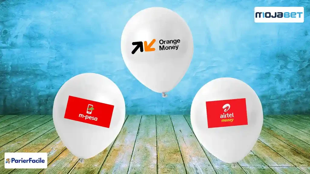 Modes de paiement pour Mojabet inscription