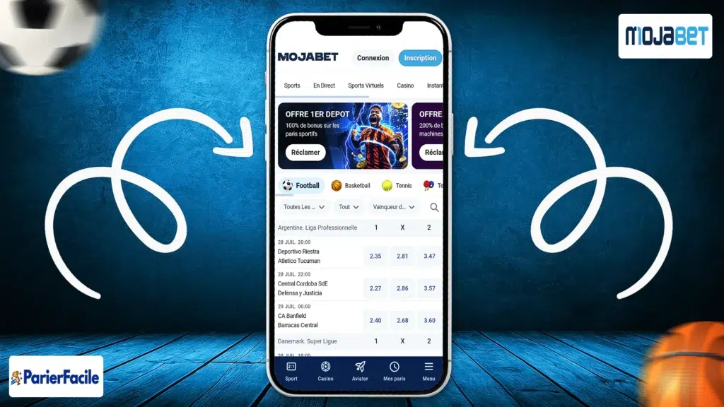 Mojabet : bonus de bienvenue de 100 % pour le Sport