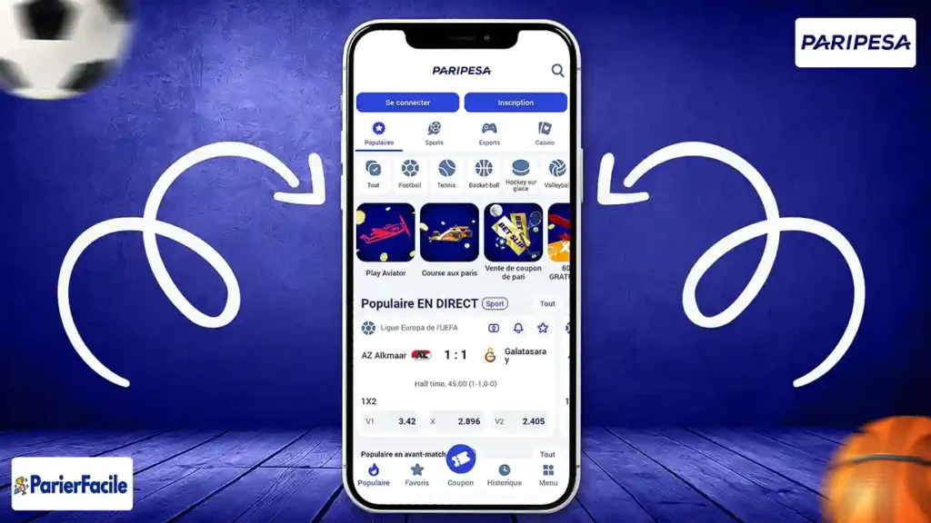 PariPesa : bonus de bienvenue de 100 % pour le Sport