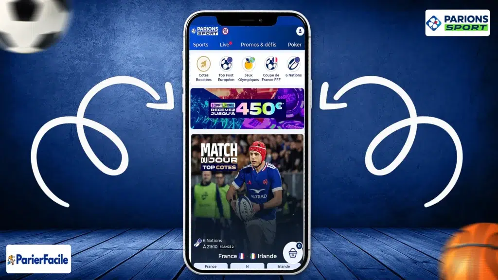 Parions sport : bonus de bienvenue de 450 € pour le Sport