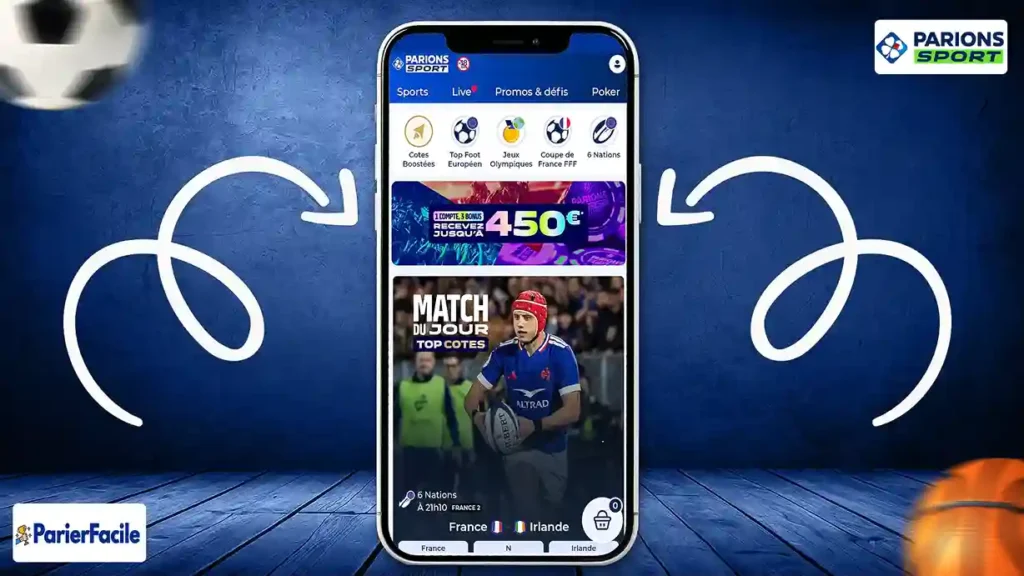 Parions sport : bonus de bienvenue de 450 € pour le Sport
