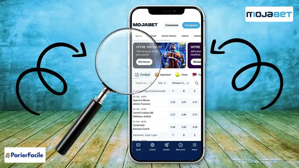 Vérification compte Mojabet