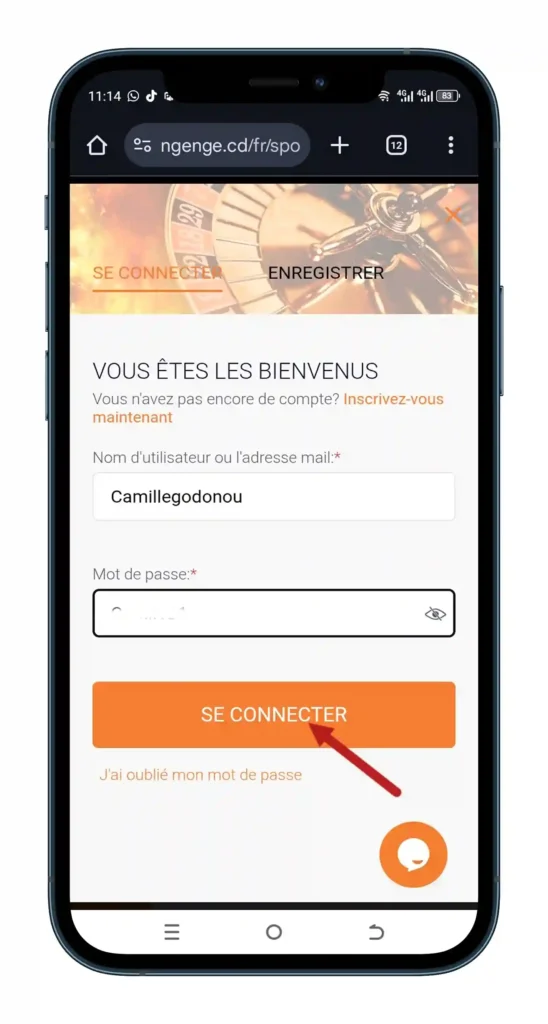 Se connecter a son compte Ngenge